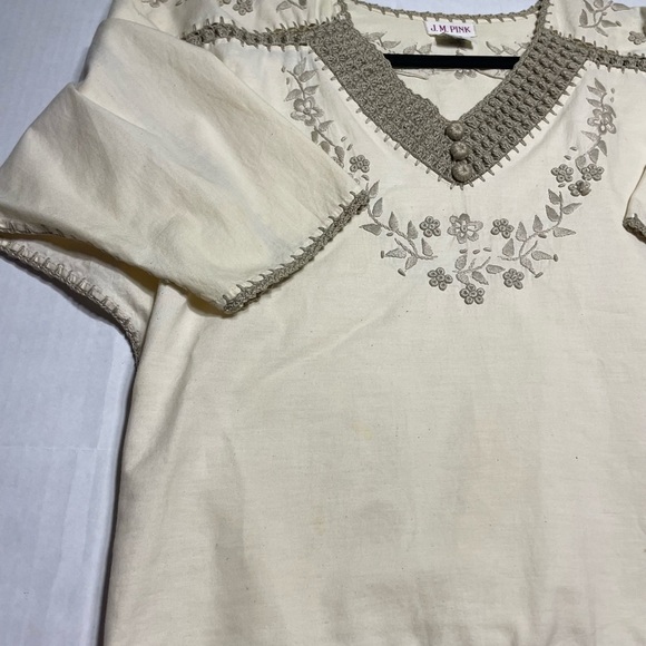 Vintage J.M. Pink top size small - Picture 5 of 8